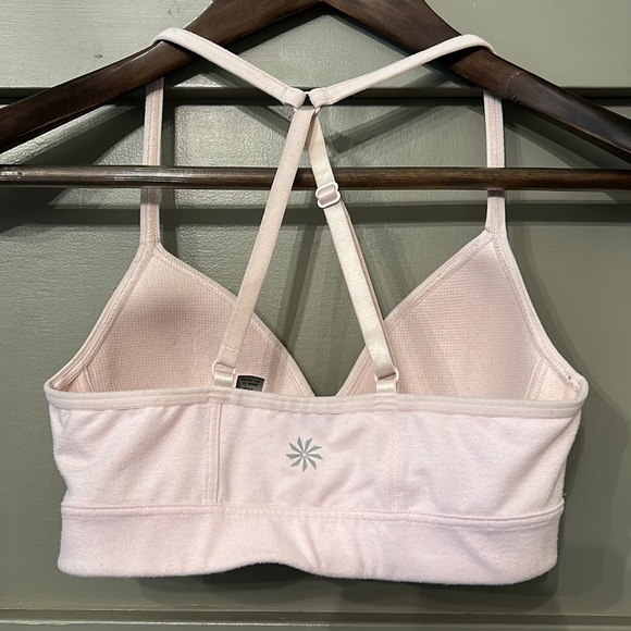 ATHLETA Adjustable Racerback Strappy Sports Bra Bralette Blush Pink Size XS - Picture 2 of 6